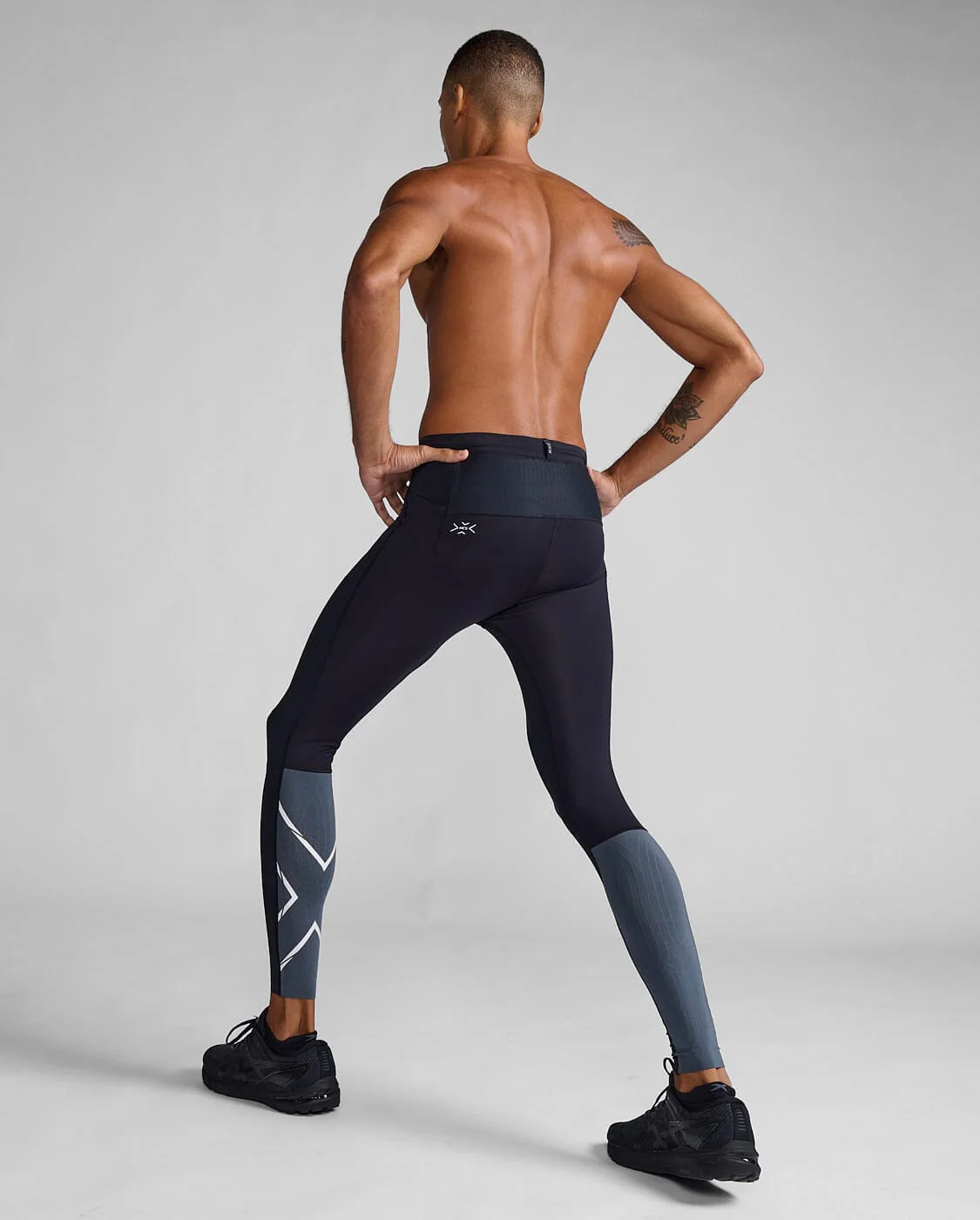 2XU Men's Light Speed React Compression Tights MA7049B - Image 3