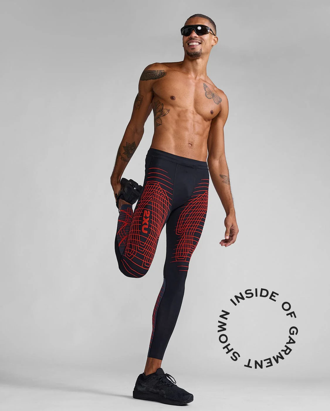 2XU Men's Light Speed React Compression Tights MA7049B - Image 6