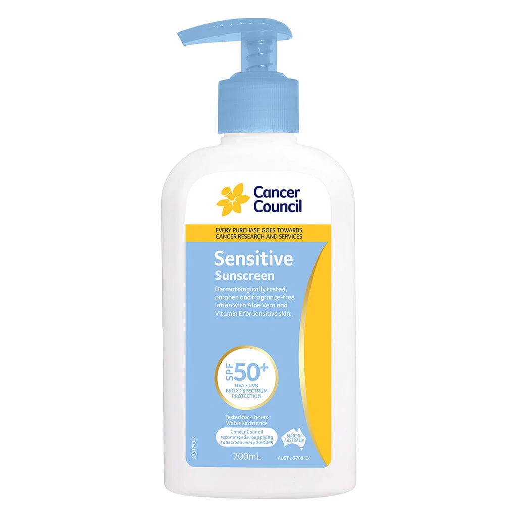 Cancer Council Sensitive Sunscreen SPF50+ - Image 3