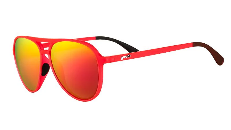 goodr MACH G - Sports Sunglasses - Captain Blunt's Red-Eye