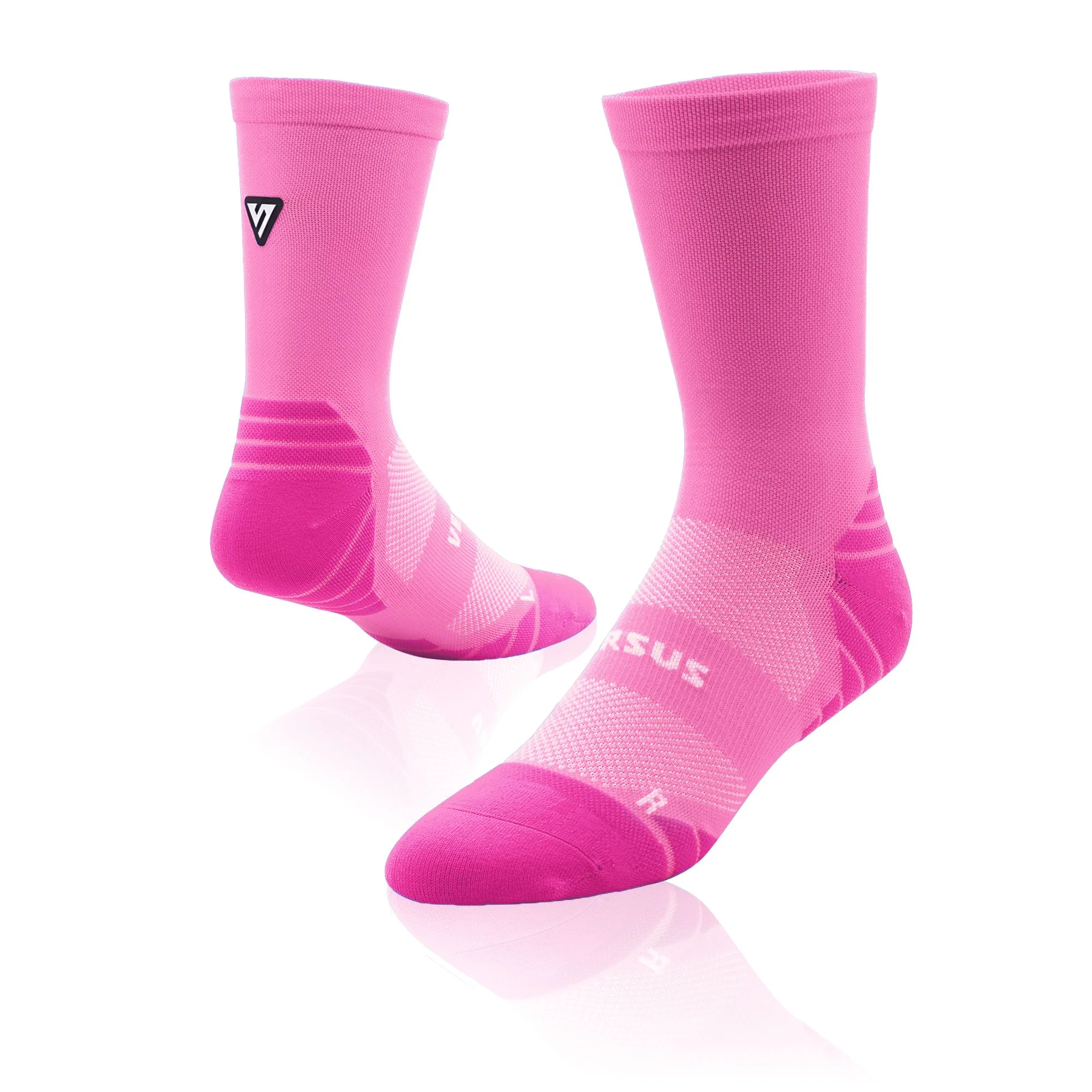 Versus Classic Pink Active Crew Tab Socks