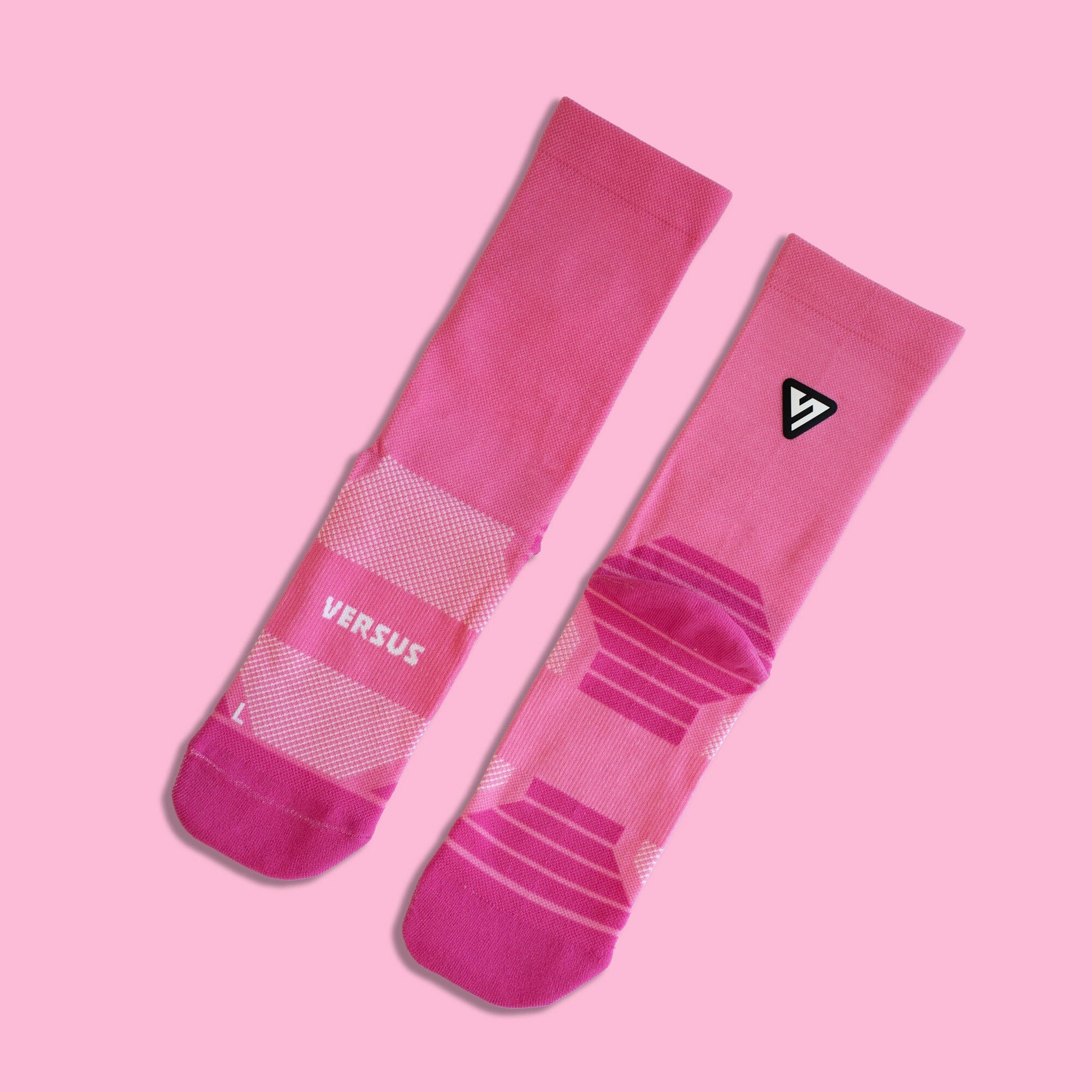 Versus Classic Pink Active Crew Tab Socks - Image 3