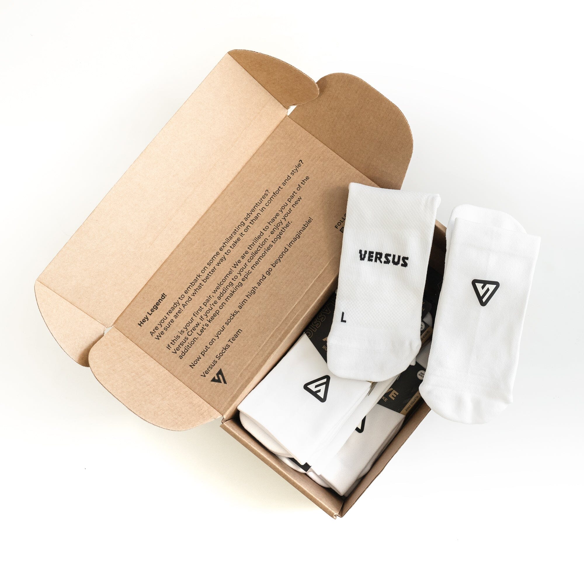 Versus Classic White Active Crew Tab Socks - Image 4