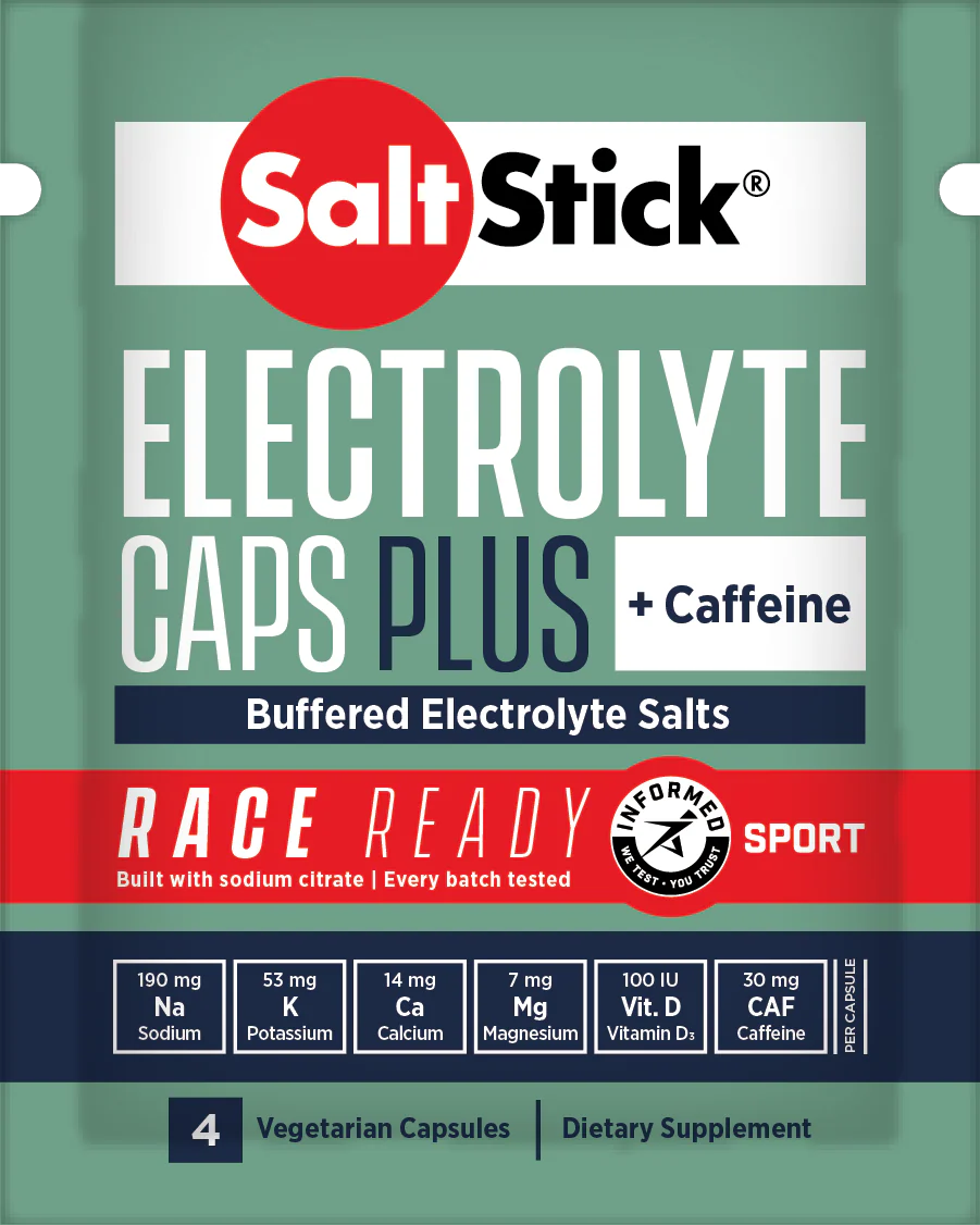 SaltStick Race Ready Electrolyte Caps Plus 4ct Pack
