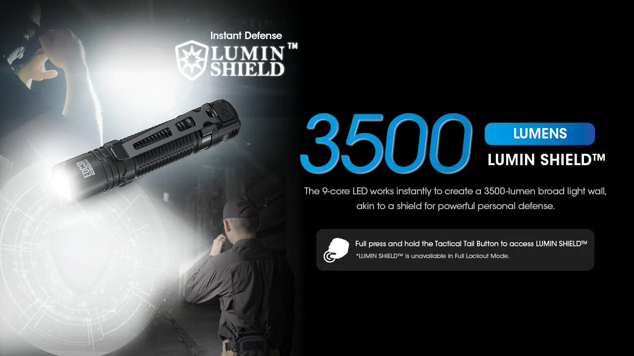 Nitecore EDC31 3500 Lumen USB-C Rechargeable EDC Flashlight - Image 3