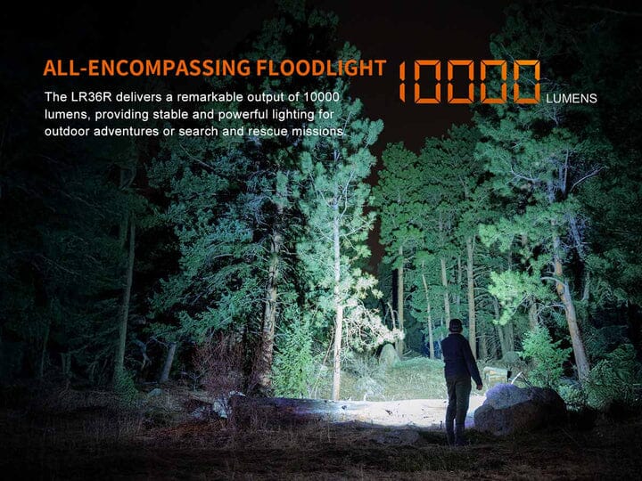 Fenix LR36R White Laser Flashlight with 10,000 Lumen Floodlight - Image 3