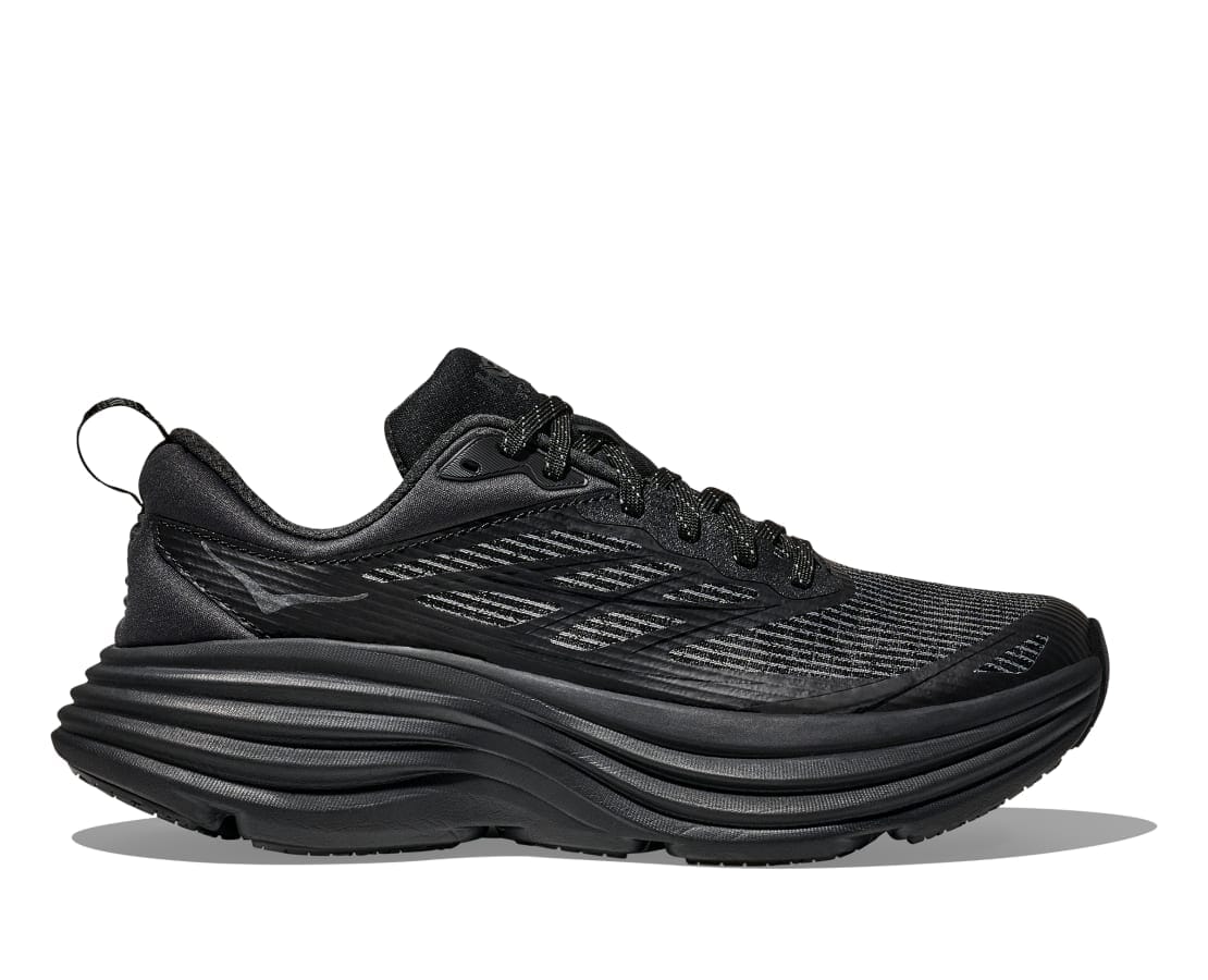 Hoka Unisex Stealth/Tech Bondi 8 Caged Road Running Shoes - Image 7