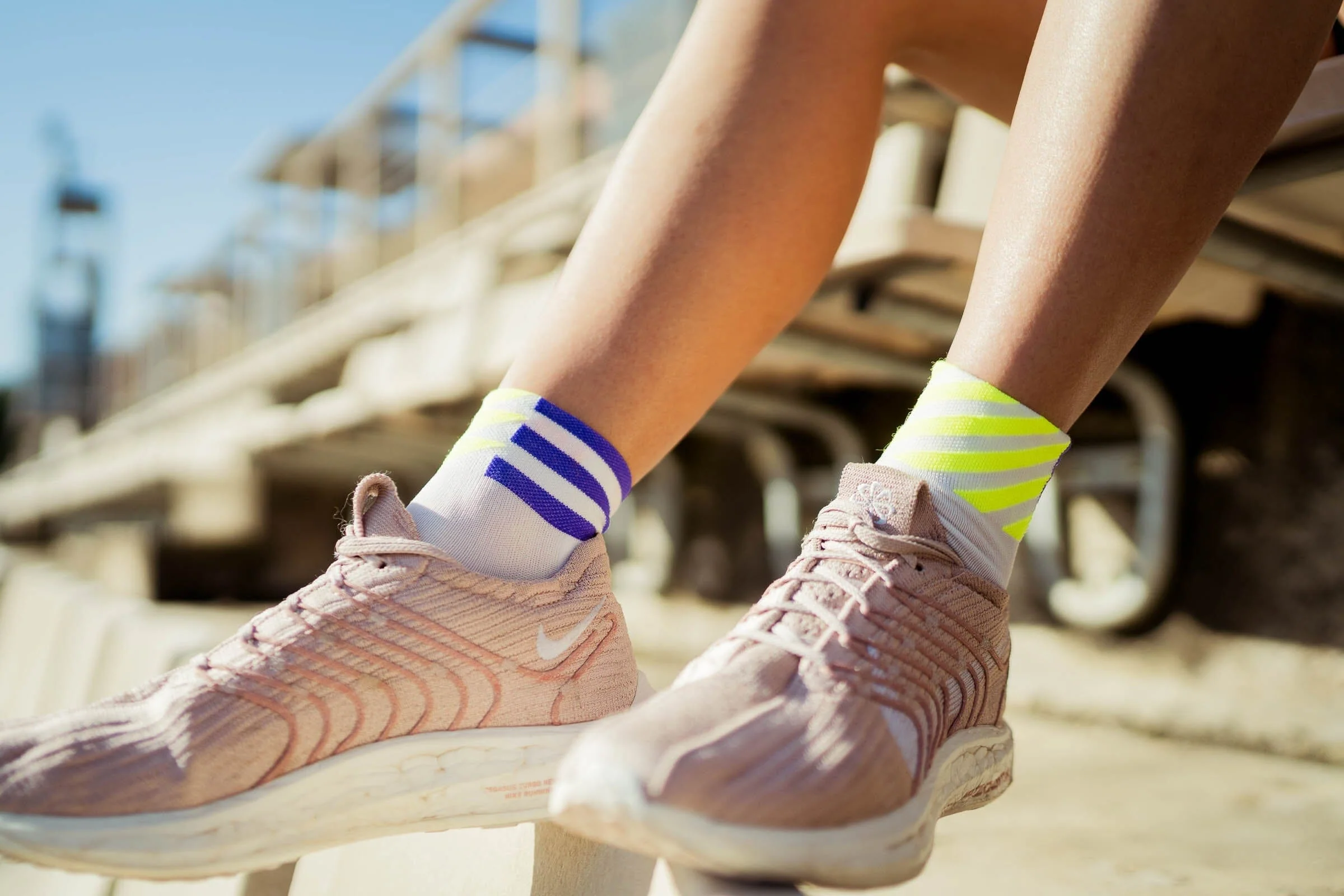 Incylence Ultralight Elements Short White Pink Socks - Image 5