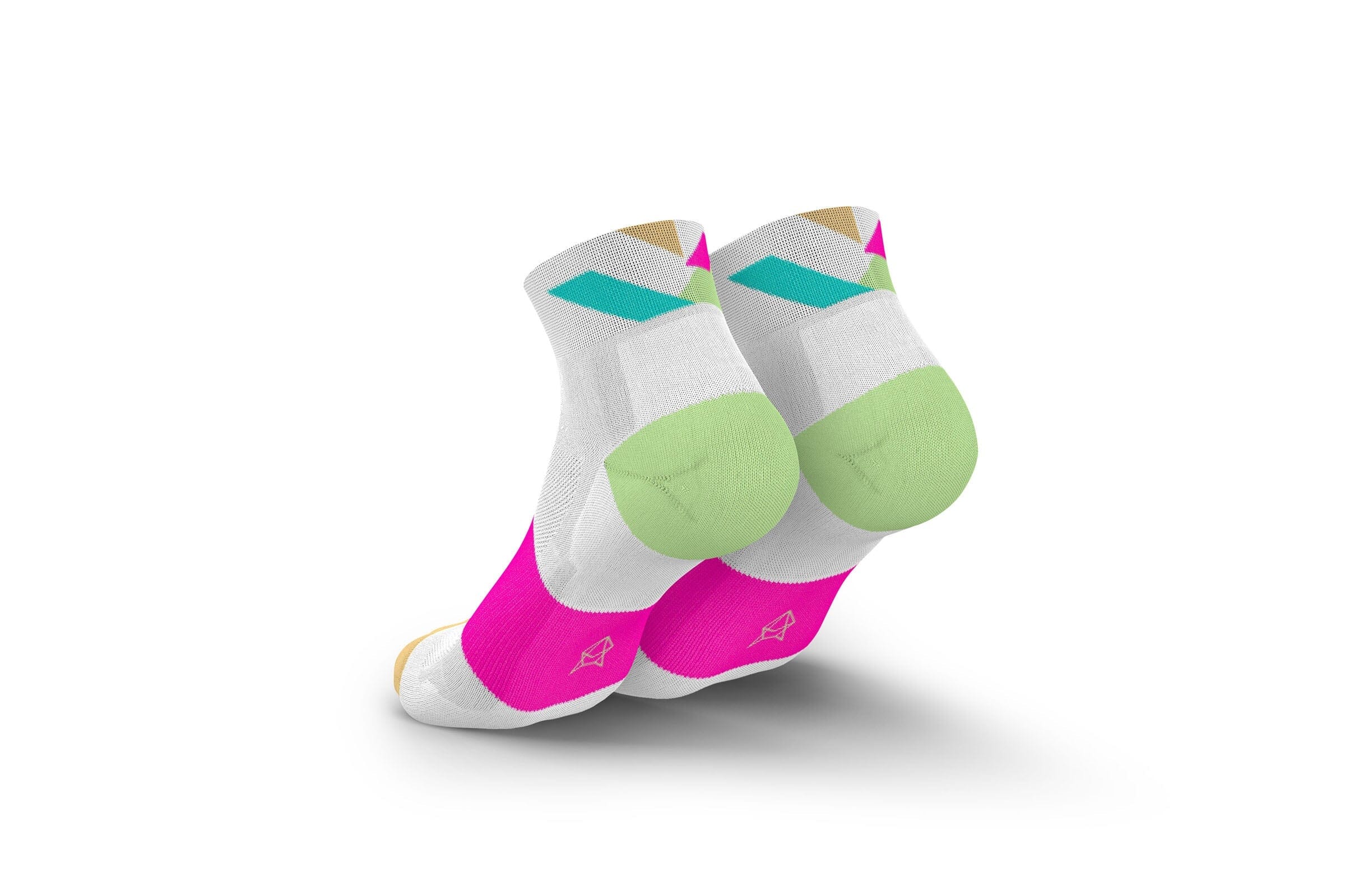 Incylence Ultralight Strikes Short White Pink Socks - Image 2