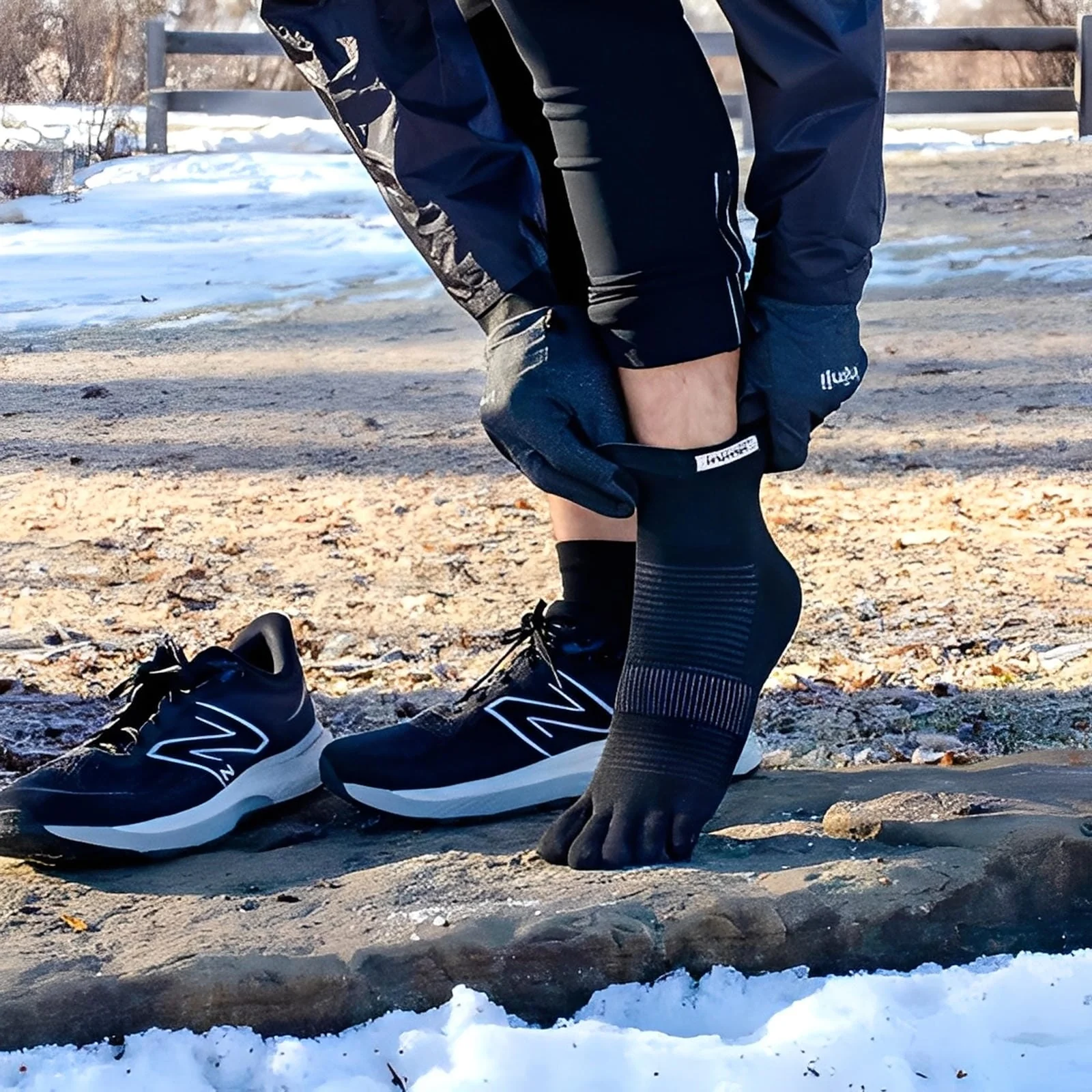 Injinji Run Lightweight Mini-Crew Socks - Image 3