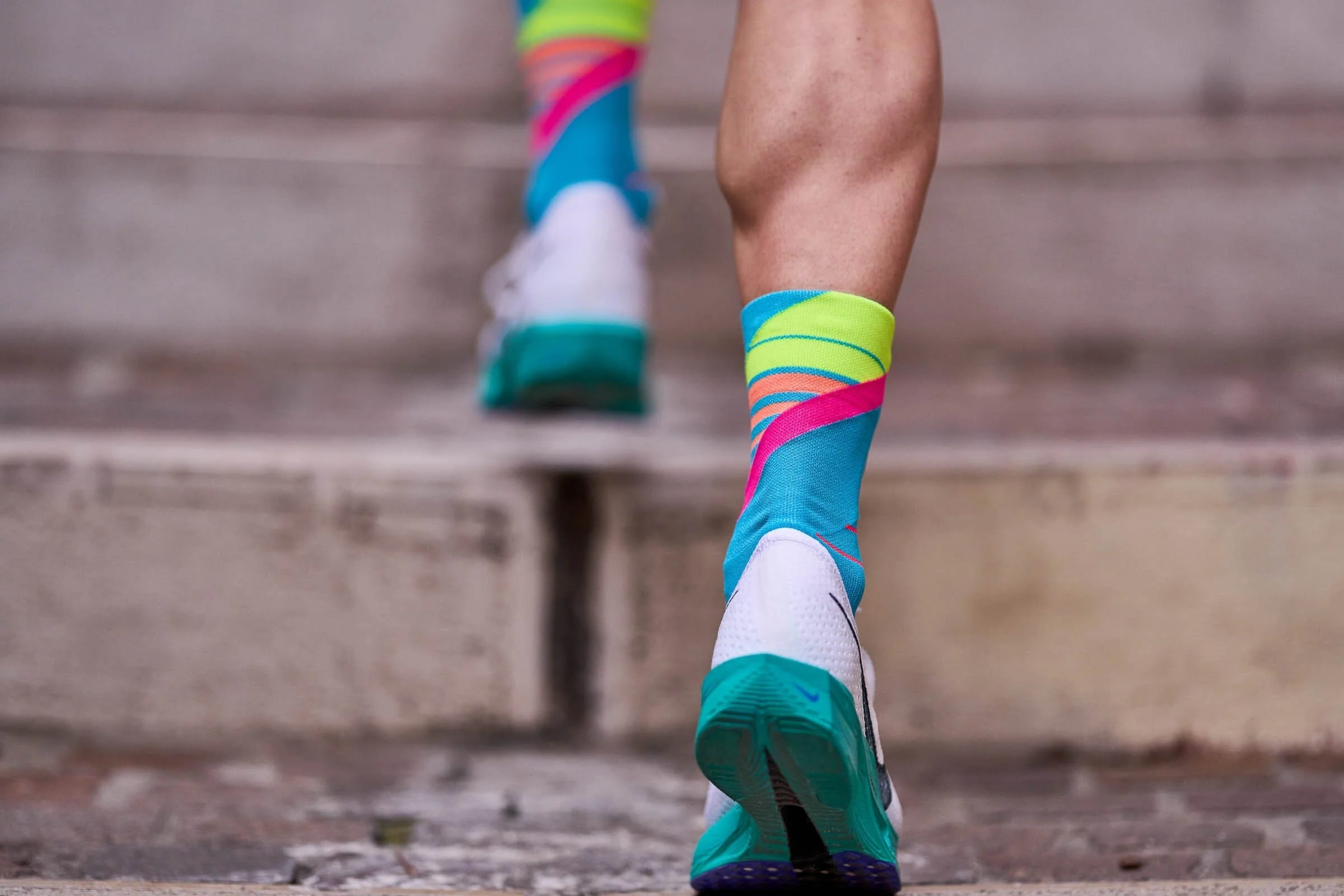 Incylence Running Ladders Blue Pink Socks - Image 7