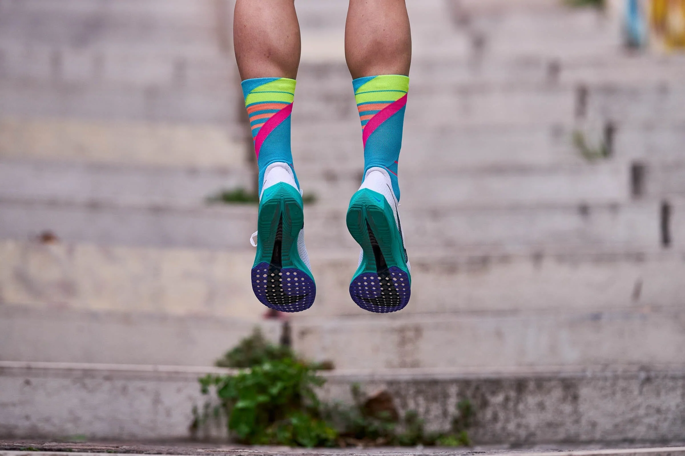 Incylence Running Ladders Blue Pink Socks - Image 8