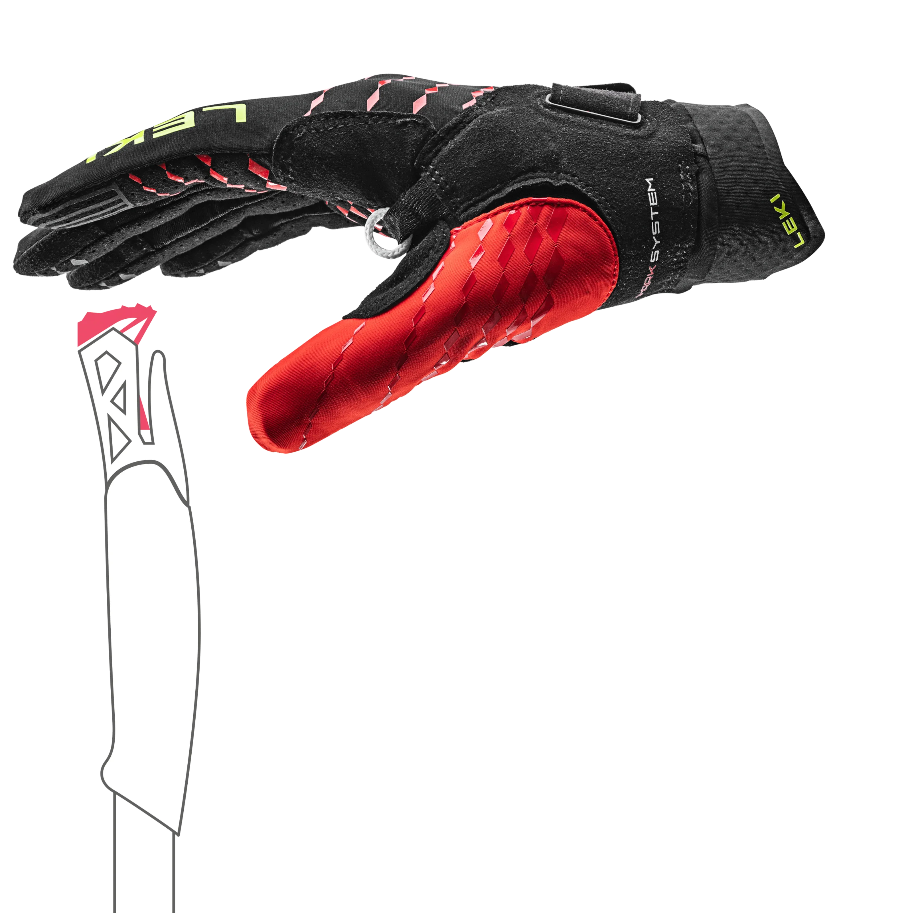 LEKI Ultra Trail Breeze Shark Gloves - Image 3
