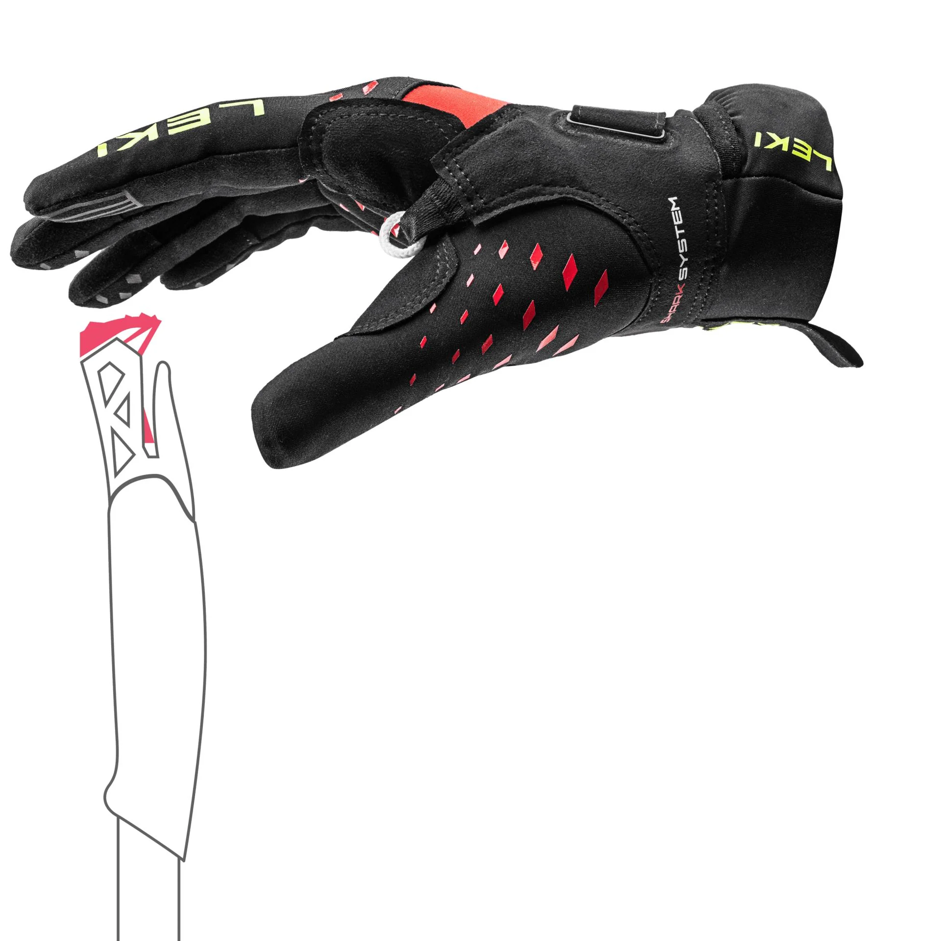 LEKI Ultra Trail Storm Shark Gloves - Image 5