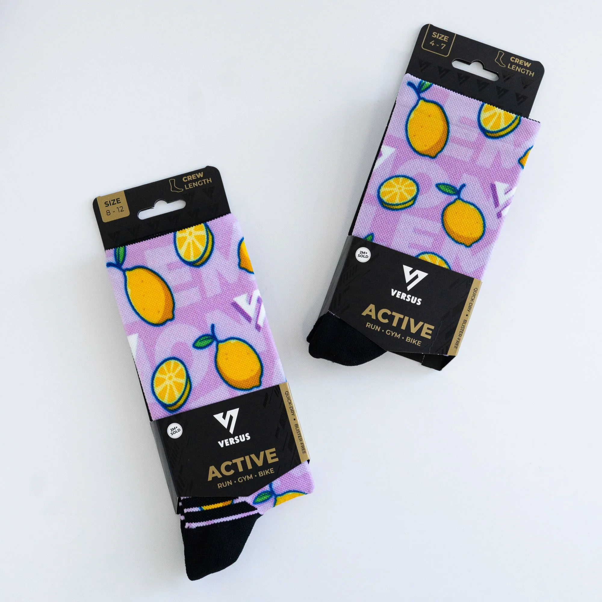 Versus Lemon Active Crew Socks - Image 4