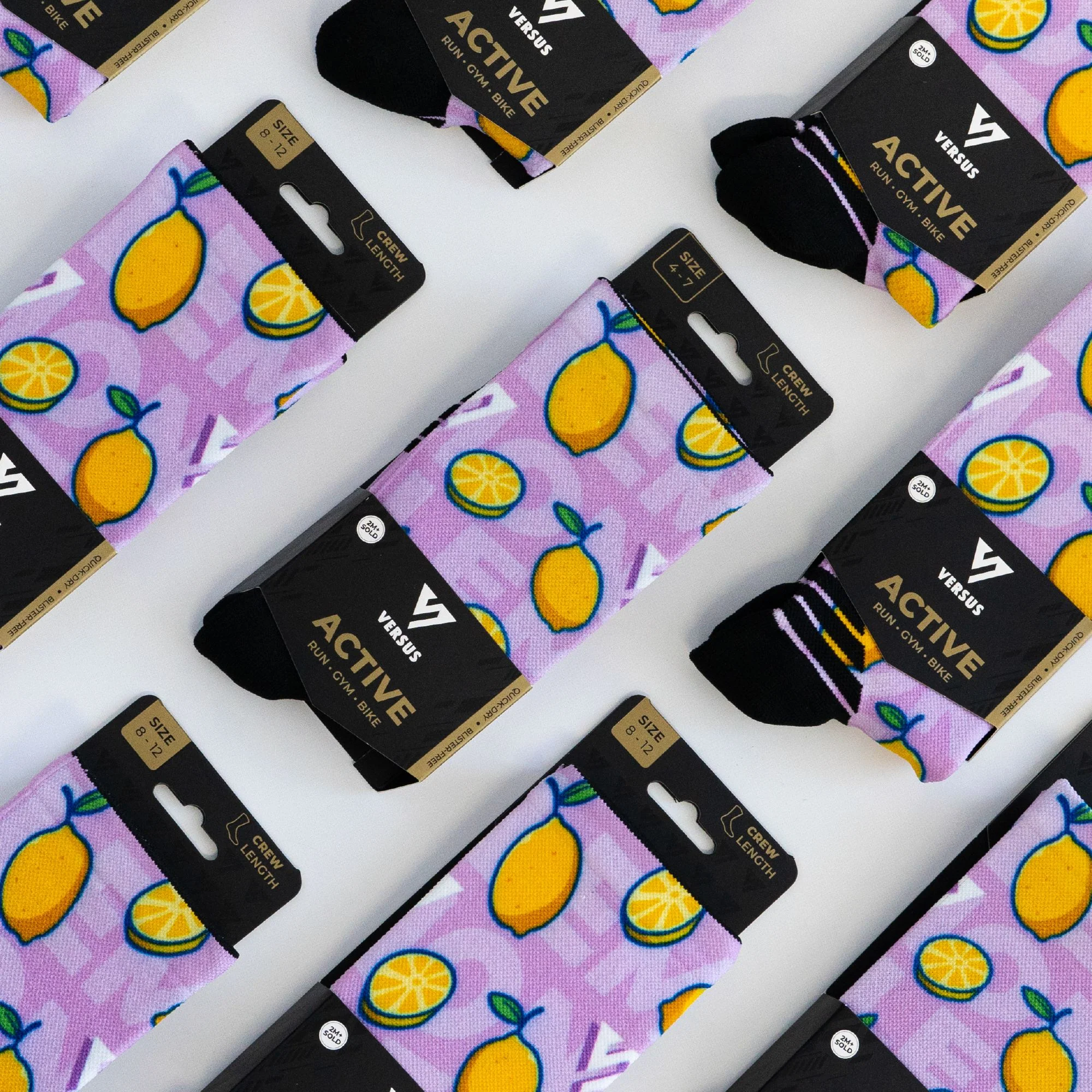 Versus Lemon Active Crew Socks - Image 6