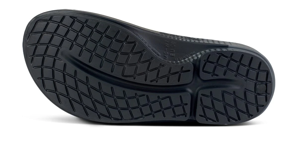 OOFOS Unisex OOahh Sport Slide Sandal - Black Matrix - Image 10