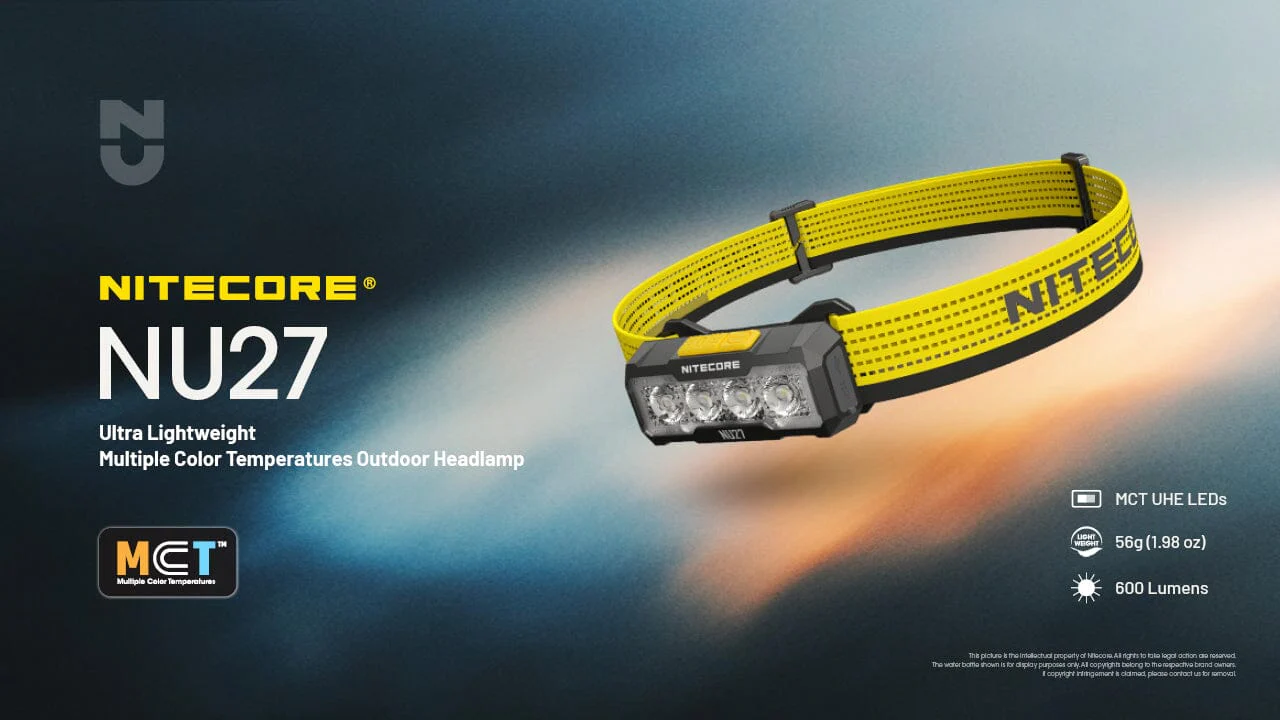 Nitecore NU27 600 Lumen USB-C Rechargeable Multi Color Temperature Outdoor Headlamp - Image 3