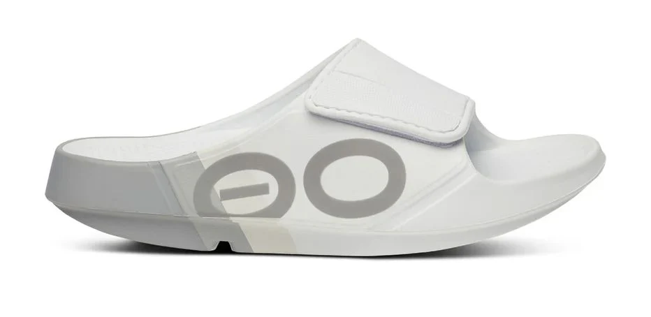 OOFOS Unisex OOahh Sport Flex Slide Sandal - Smoke Rally - Image 2