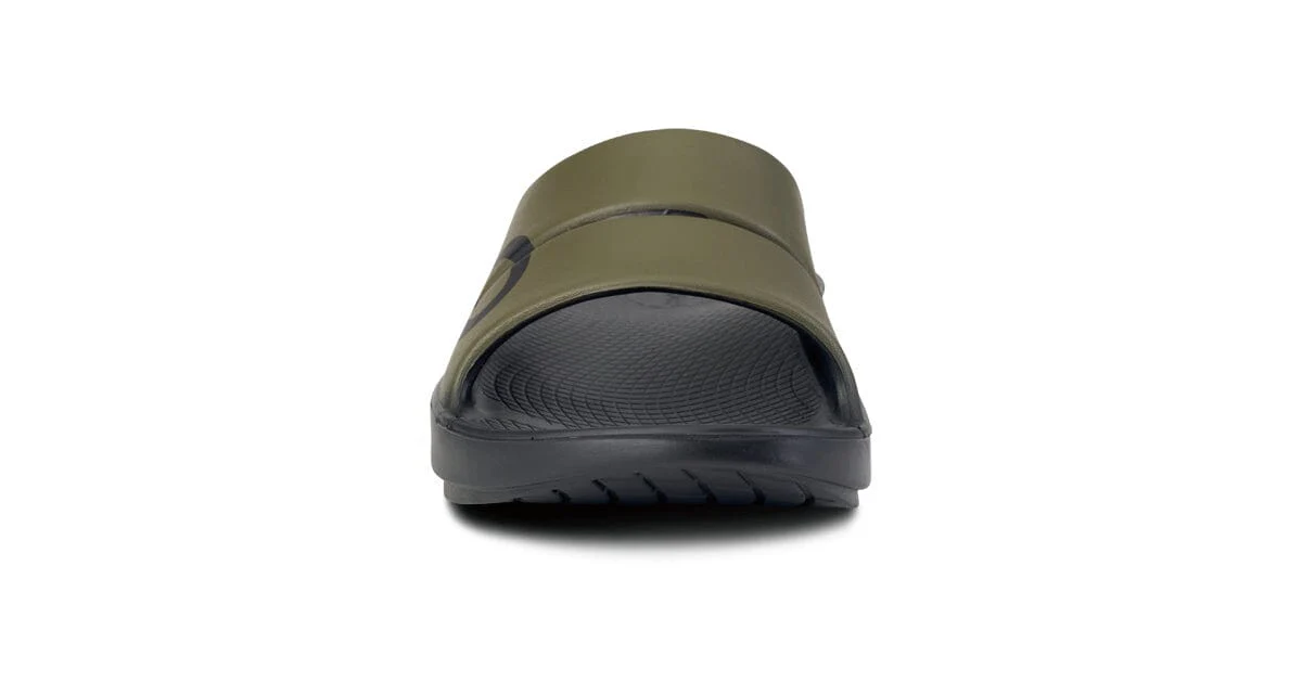 OOFOS Unisex OOahh Sport Slide Sandal - Tactical Green - Image 3
