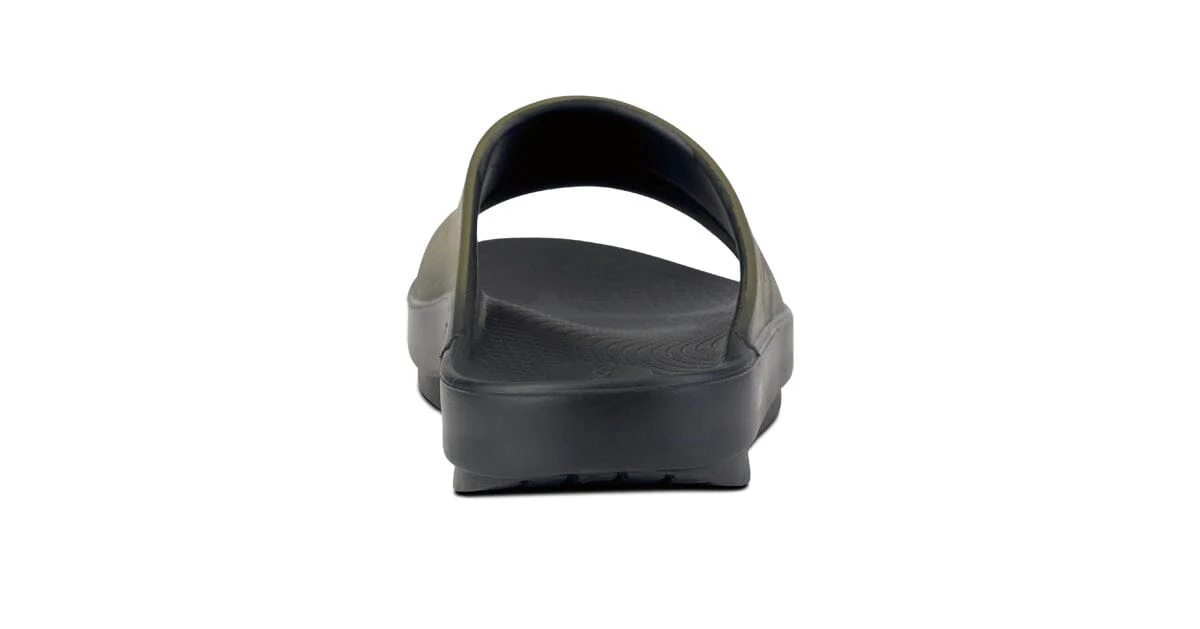 OOFOS Unisex OOahh Sport Slide Sandal - Tactical Green - Image 5