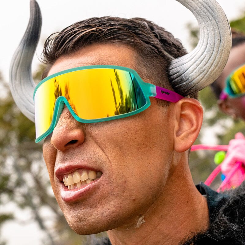 goodr Wrap G - Sports Sunglasses - Save A Bull, Ride A Rodeo Clown - Image 5