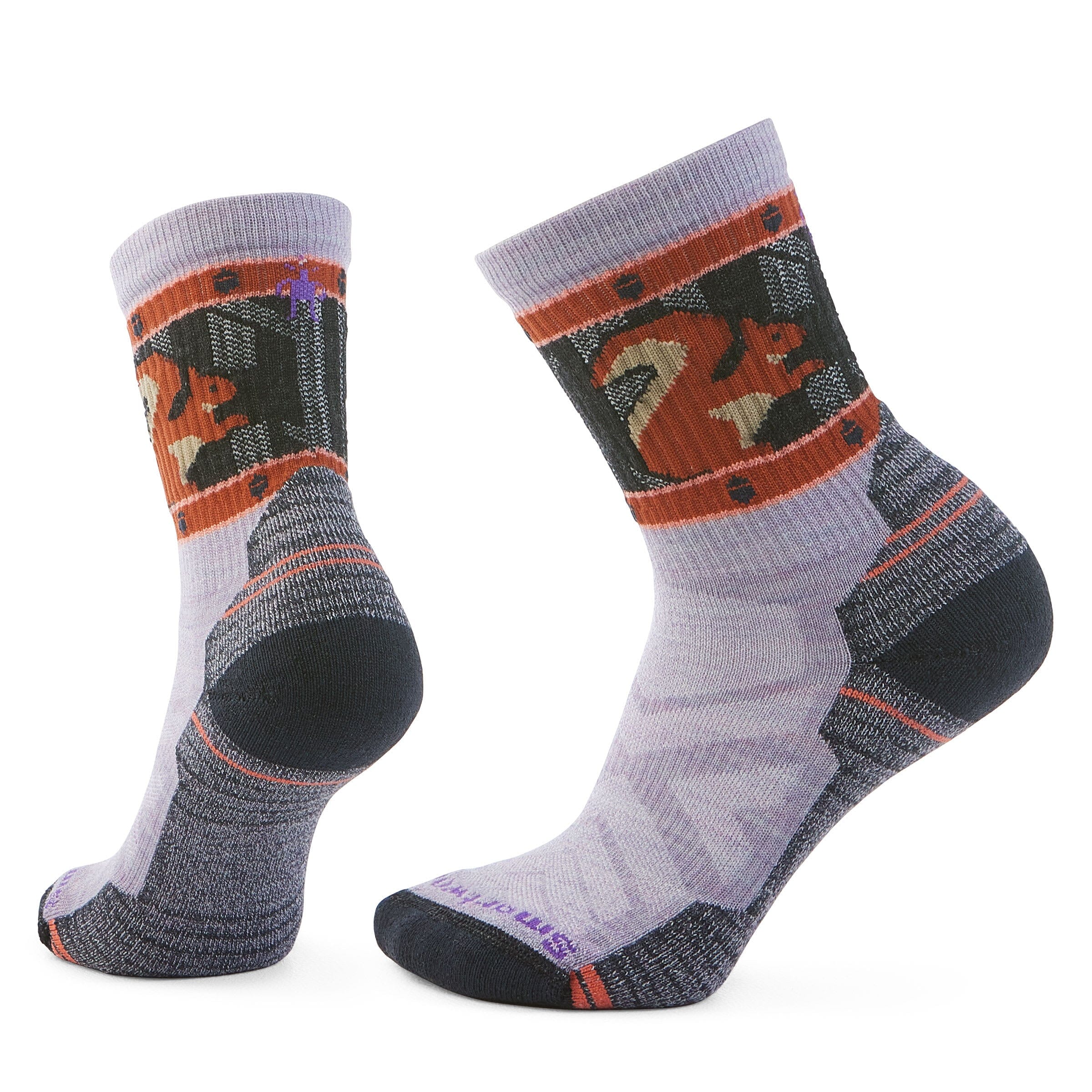 Smartwool Women's Hike Light Cushion Squirrely Print Crew Socks - Image 2