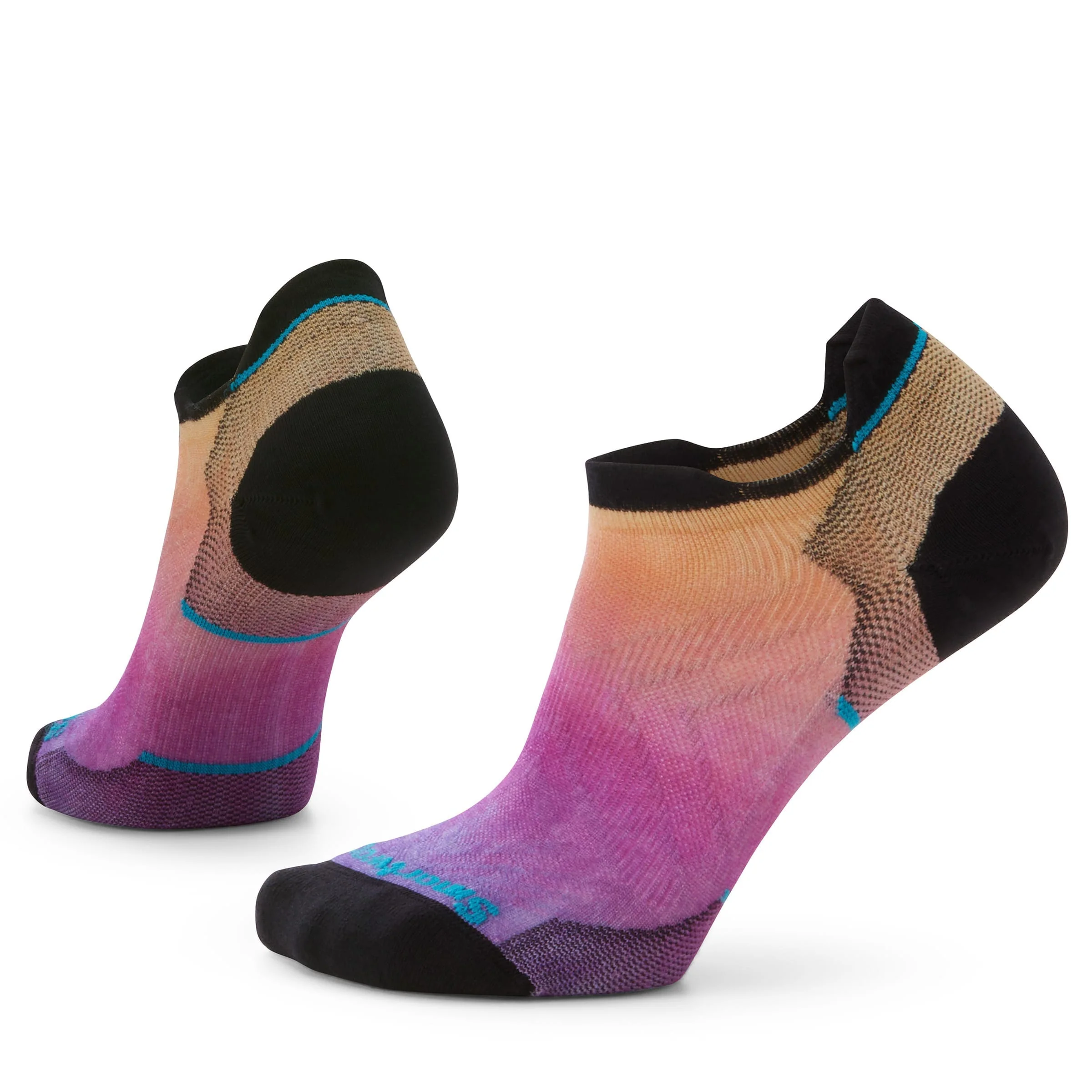 Smartwool Women's Run Zero Cushion Ombre Print Low Ankle Socks - Image 2