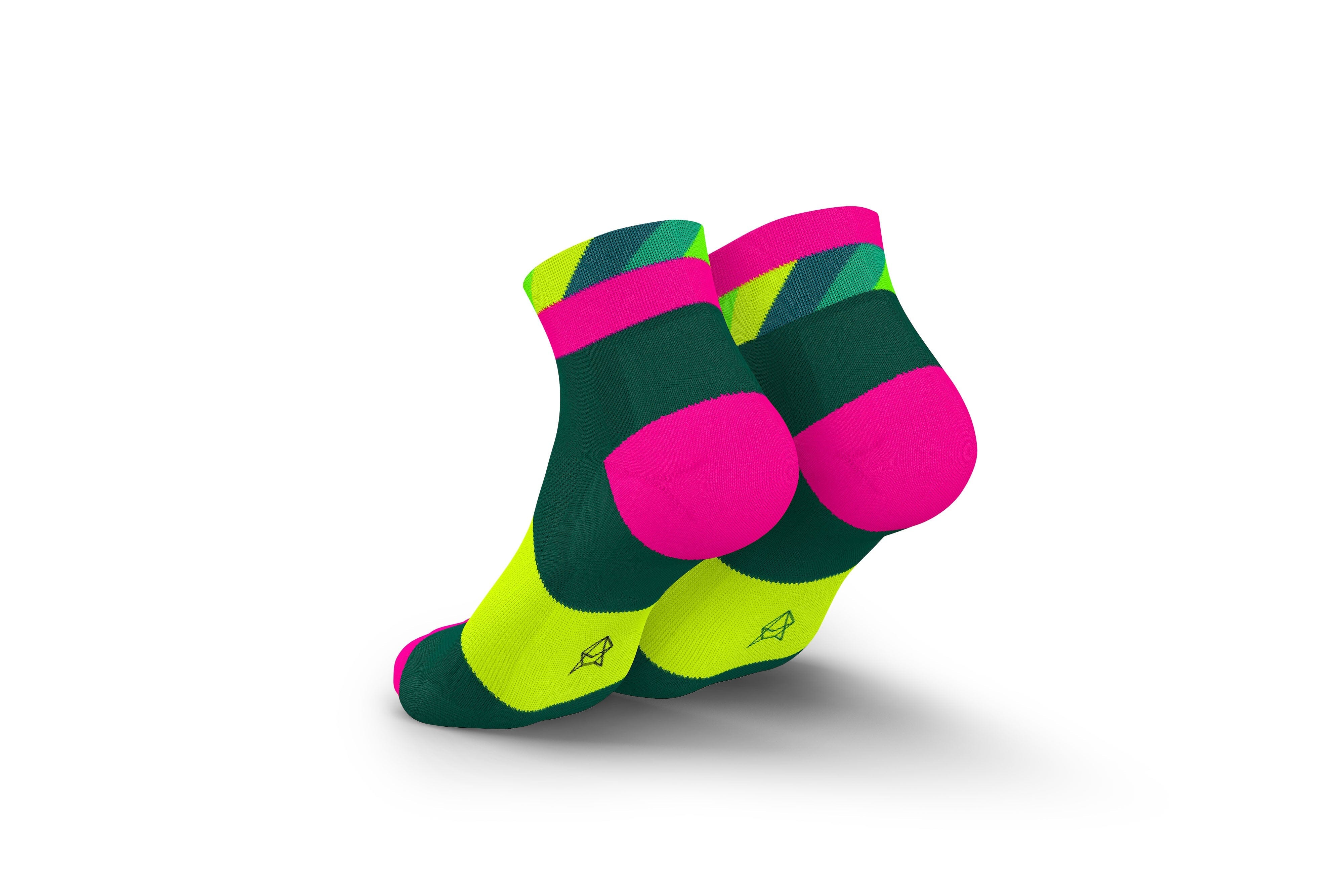 Incylence Ultralight Strides Short Petrol Pink Socks - Image 2